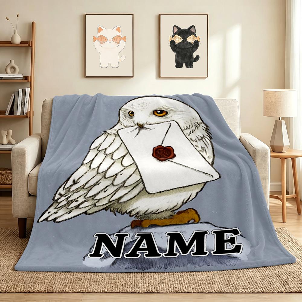 Custom Name Harry Potter Flannel Blanket Throw Blanket Soft Warm Sofa Bed home Decor Unique Gift