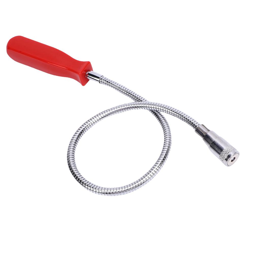 Flexible Magnetic Pickup Tool with LED Light Powerful 585mm 23.03in Long Reach Bendable Retriever Stick with 8LBS
