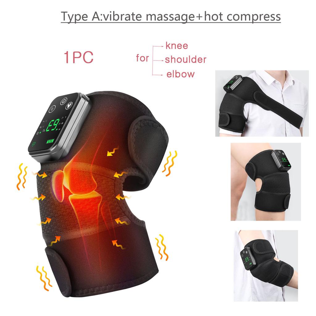 Kabelloses beheizbares Knie-Massagegerät 3 in 1 für Gelenke, Schulter, Ellenbogen, Muskelentspannungstherapie
