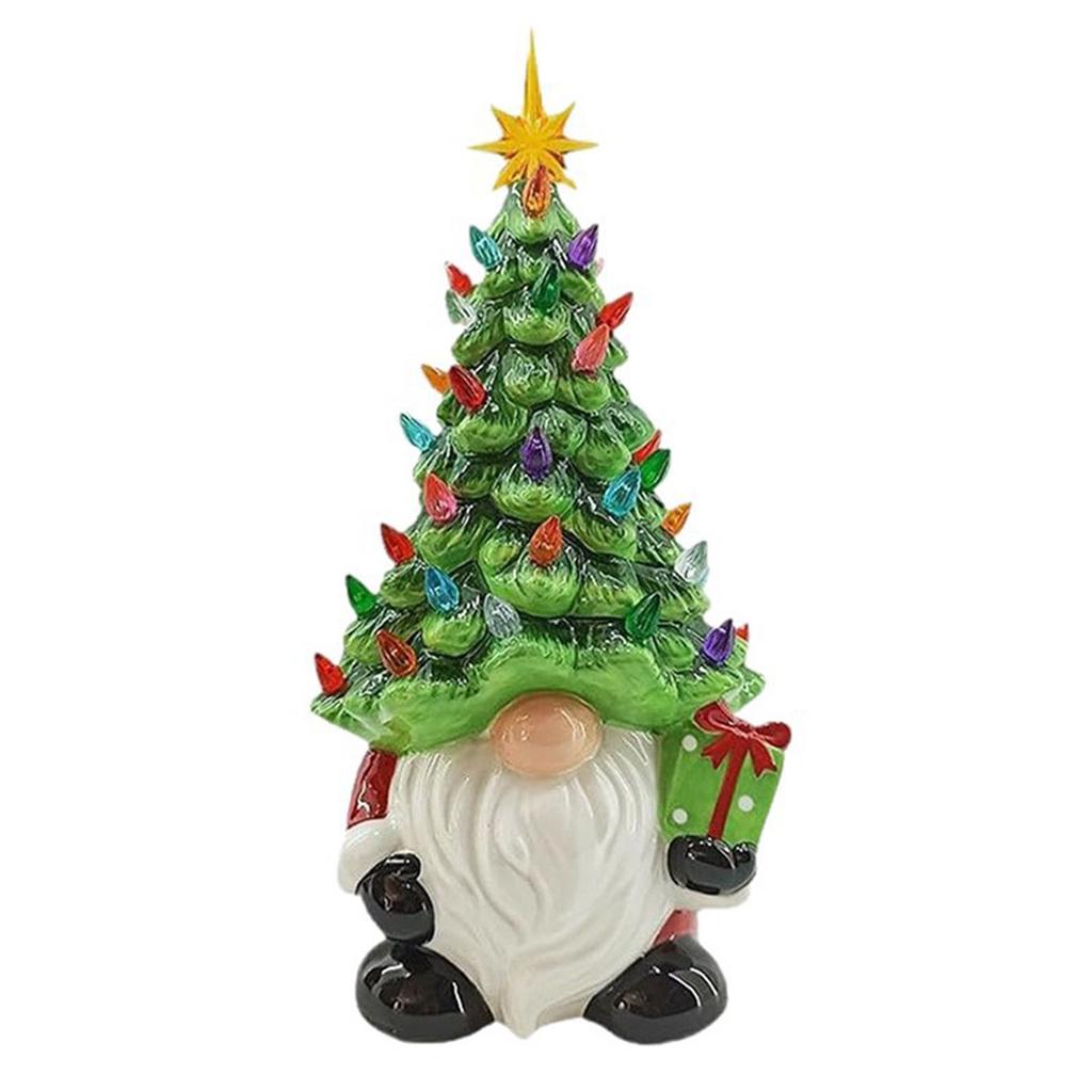 Cute Dwarf Decorations Multi-Purpose Resin Xmas Gnome Crafts Small Christmas Dwarf Figurine for Home Decor