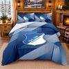 Ensemble de literie imprimé 3 pièces Motif TSG Hoffenheim FC Drap de lit Taie d'oreiller Pour la décoration de la chambre