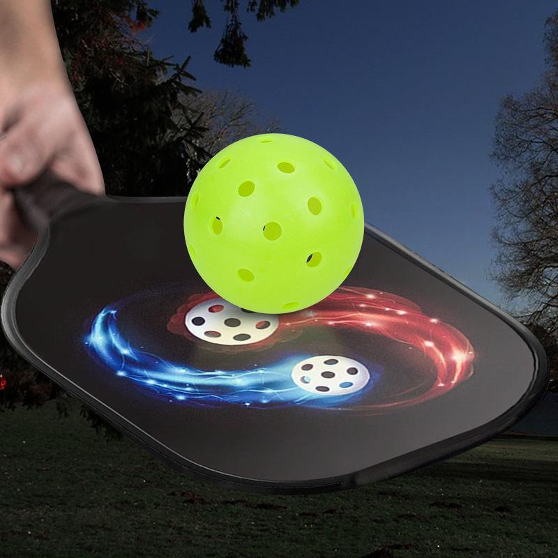 1/3pcs Pickleball Balls Outdoor 48Holes Training Pickleball Accessories 74mm Standard Pickle Balls For Training Competition