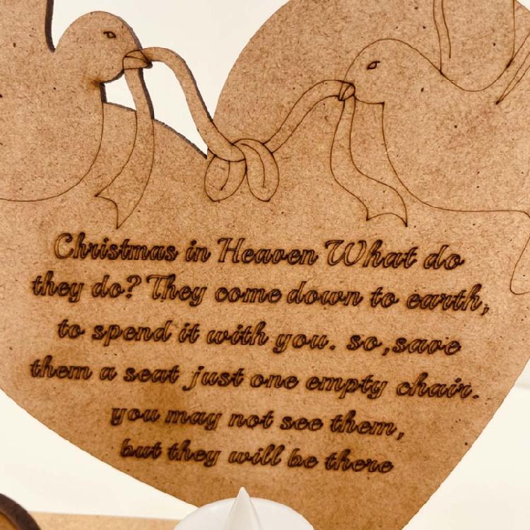 Christmas Wooden Ornament Father's Day Mother's Day Memorial Supplies