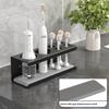 New Aluminum Alloy Toothbrush Holder No Drilling with Diatom Base Toothbrush Rack Self Adhesive Bathroom Storage Shelf Home Use