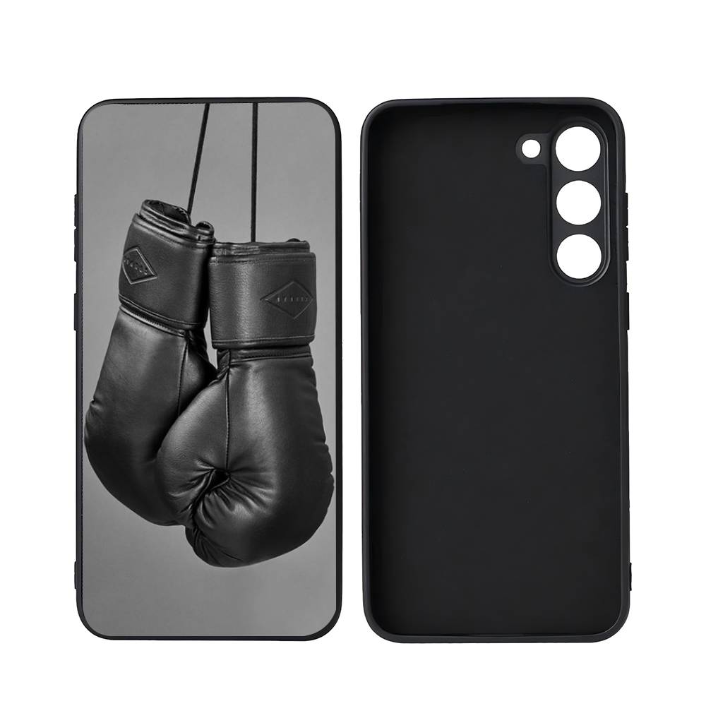 Boxing Gloves Luxury Black Phone Case For Samsung Galaxy S23 S24 S25 Ultra S22 Plus S21