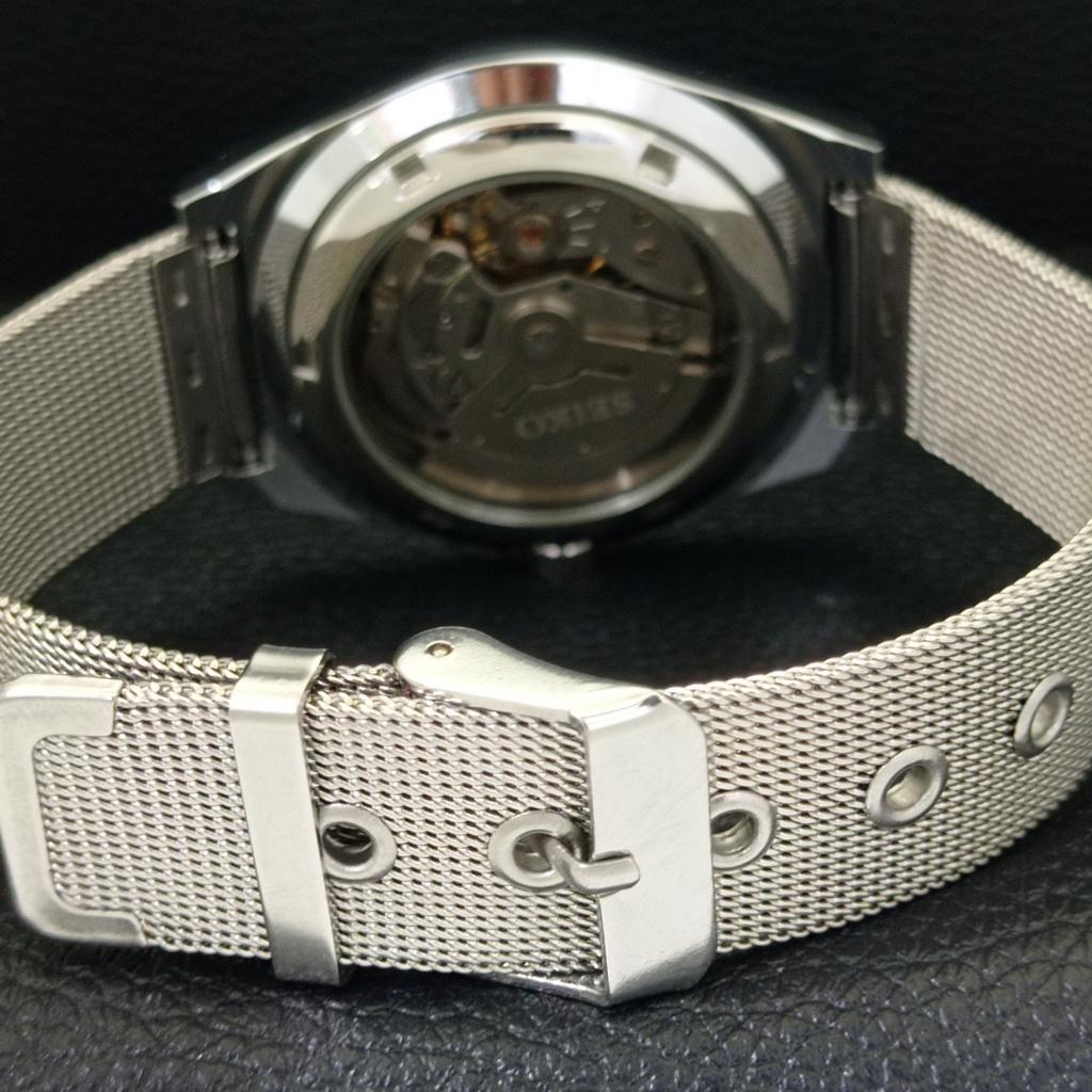 AUTOMATIC VINTAGE REFURBISHED SEIKO 5 JAPAN MENS GREEN DIAL WATCH A440667-9 Sk-a440667-1
