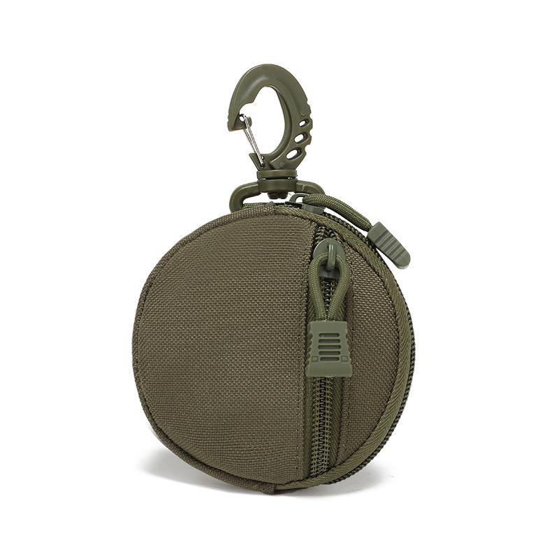 Compact Water-Resistant Travel Pouch with MOLLE Attachment & Key Holder