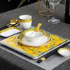 High-End Ceramic Square Plate Dinnerware Set
