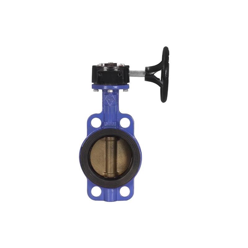 PEVO VALVE D371X-16Q Rubber Lined Turbine Wafer Butterfly Valve DN65