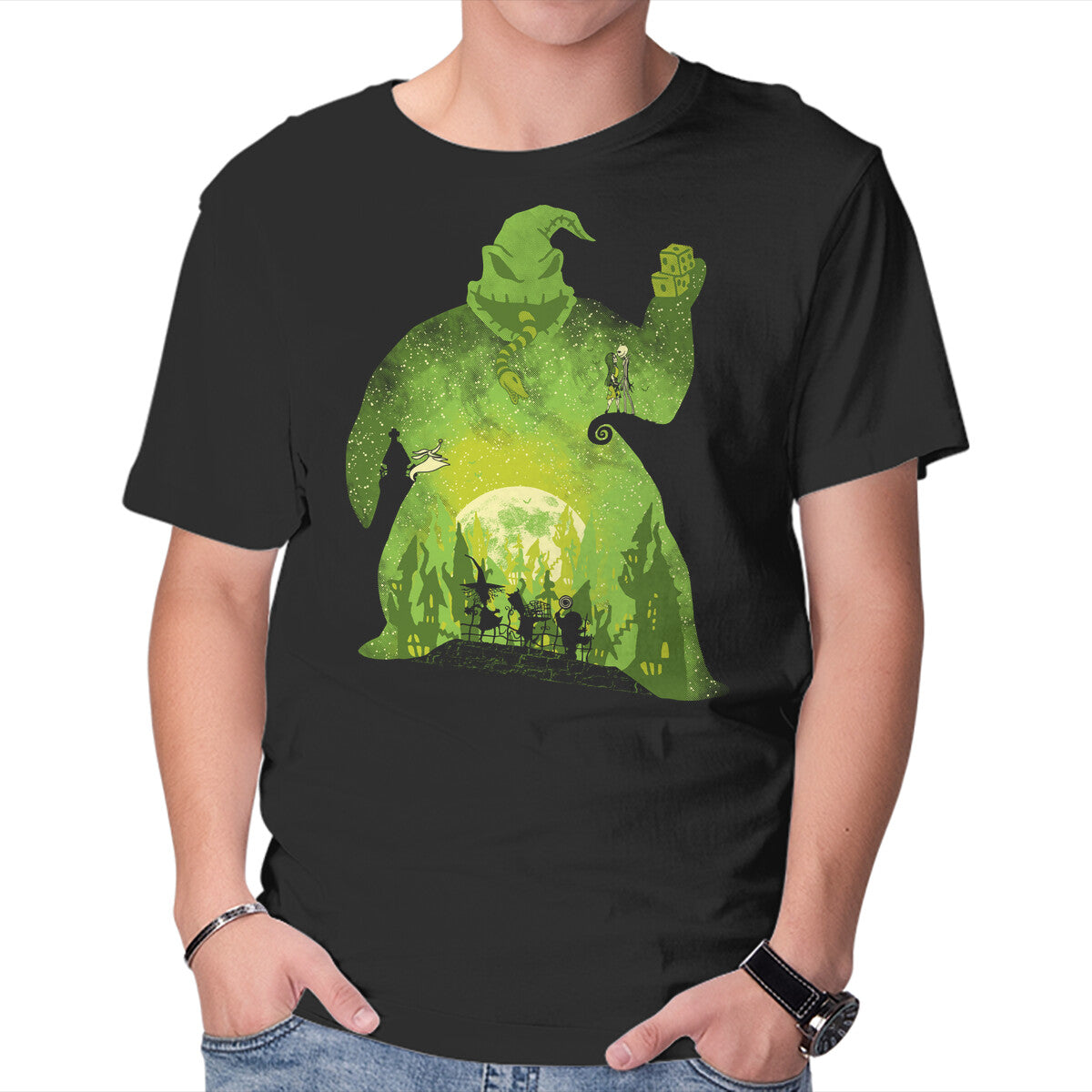 Unisex Crew Neck T-Shirt Evil Boogeyman Graphic Short Sleeve Casual Tee XXXL