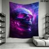 Vivid Skull Tapestry Modern Art Space Tapestry Fashion Print Wallmounted Background Cloth Home Decor Atmospheric Background Cloth