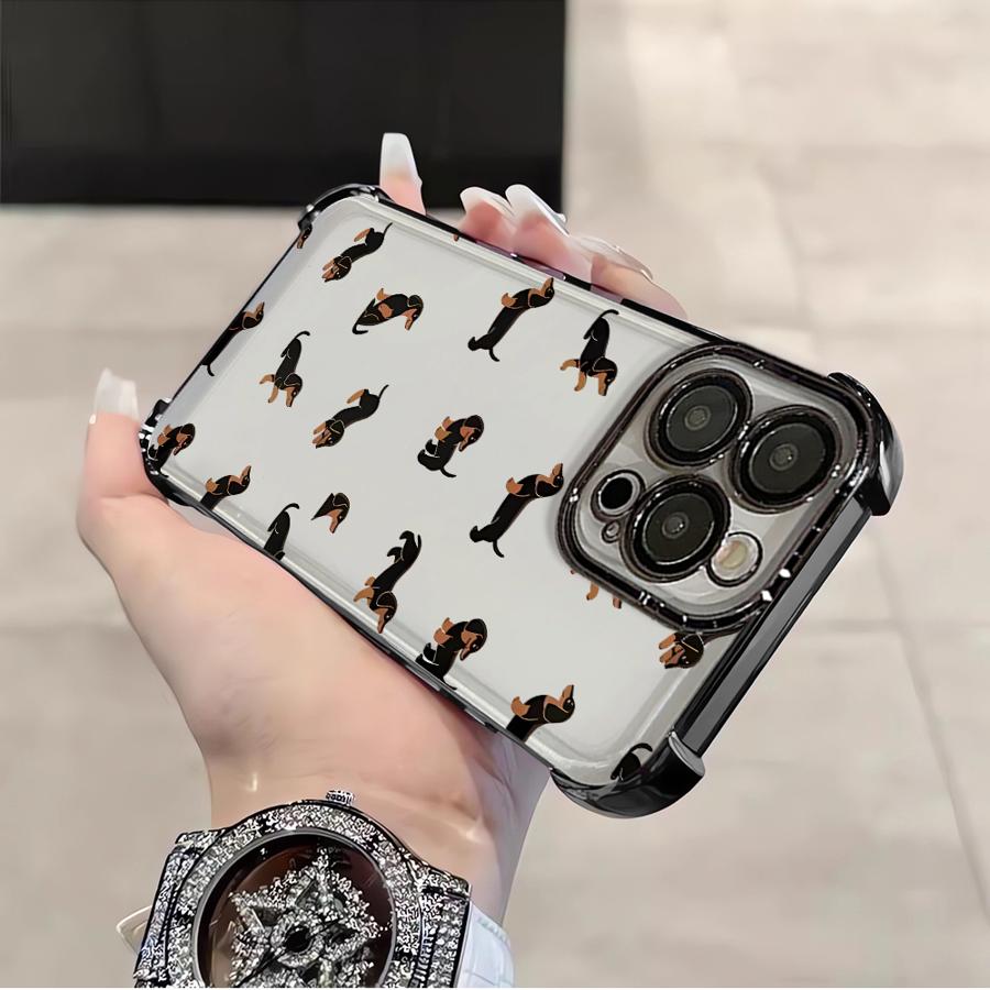 Phone Cover Case for Samsung Galaxy A13 A15 A35 A36 A26 A21s A16 A24 A52 A17 A33 A25 Creative Minimalist Dachshund