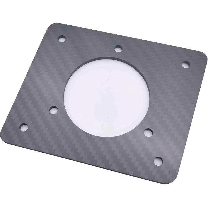 EZGO TXT 36v Golf Cart GCP1 110v AC Port Adapter Plate, Carbon Fiber