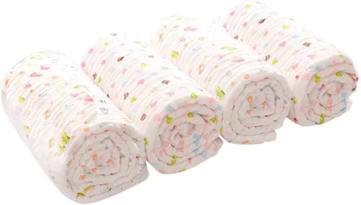 Soft Baby Bath Comfortable for Cute Towel, 6-ply Gauze, Quick-Drying, Absorbent, 100% Cotton, Newborns, Design, Fade-Resistant, Antibacterial,
