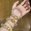 Floating Flower Glaze Bracelet: Starry Sky Design for Girlfriend or Best Friend