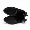 Great LOUIS VUITTON Short Boots Black Suede Leather Women 36.5 Used