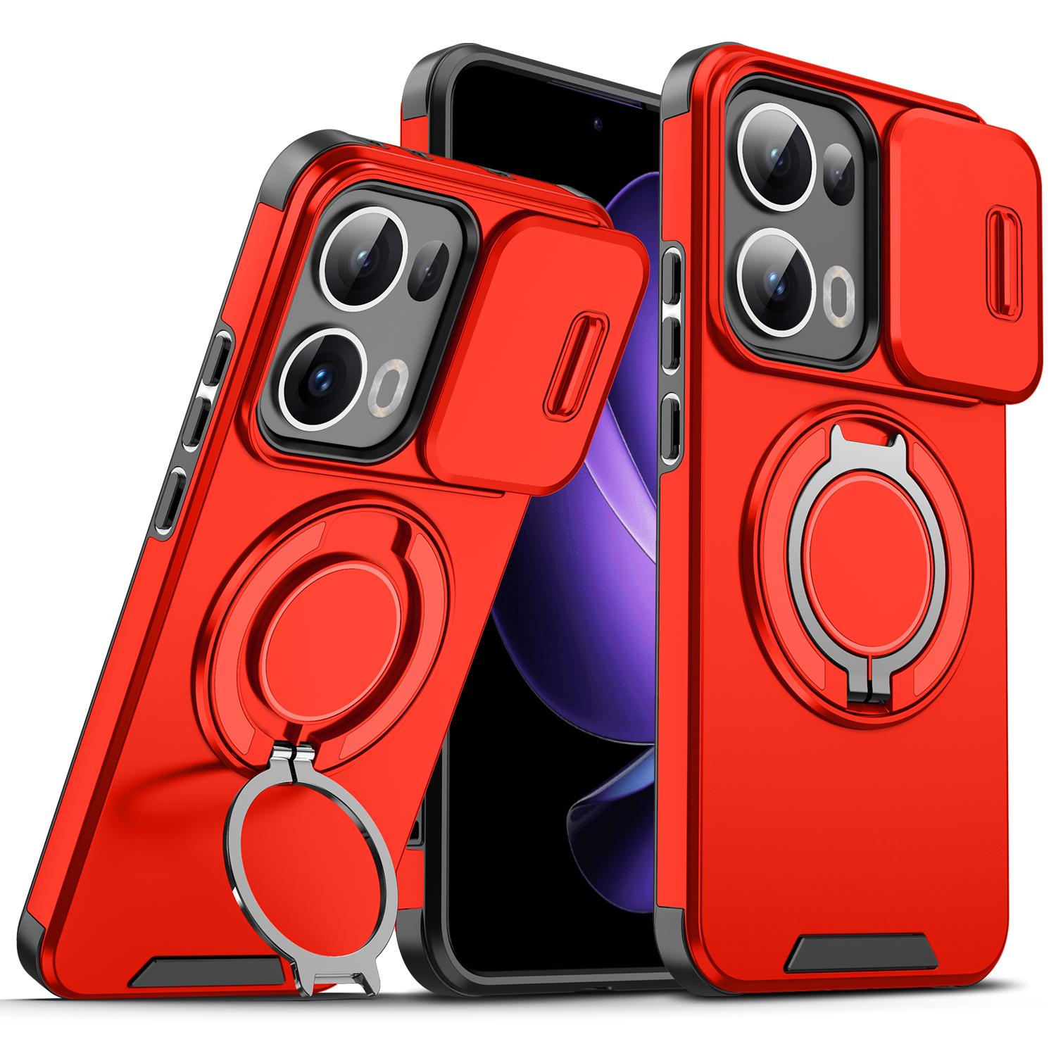 

For Oppo Reno13 Case OPPO Reno 13 Cover Oppo Reno13 Pro Magnetic Ring Armor Slide Camera Lens Case Magsafe Wireless Charge Cover OPPO Reno13 Pro