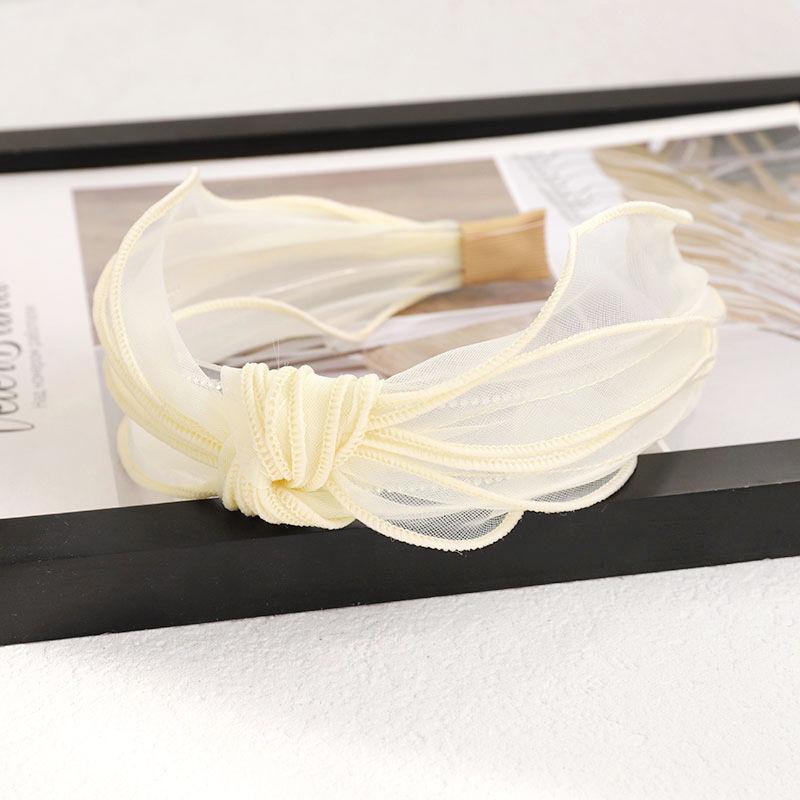 

Гумки для волосся Пов язка з органзи. Волосся. Прозорі аксесуари. Модна сітка 17*13cm бежевий