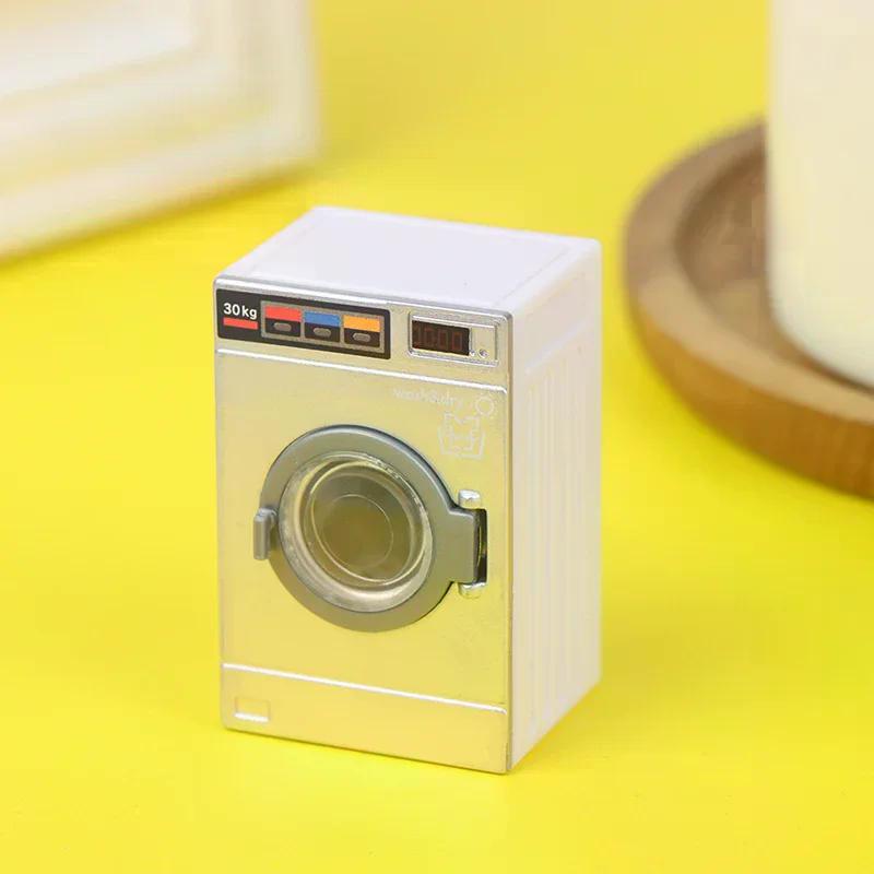 1:12 Dollhouse Miniature Washing Machine Home Appliance Laundry Model Decor Toy