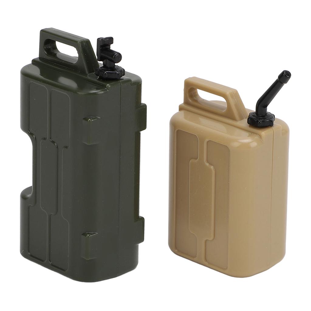 1 10 Scale RC Car Simulation Decoration Accessories Decorative Realistic RC Car Fuel Tank for SCX10 Yellow+Green