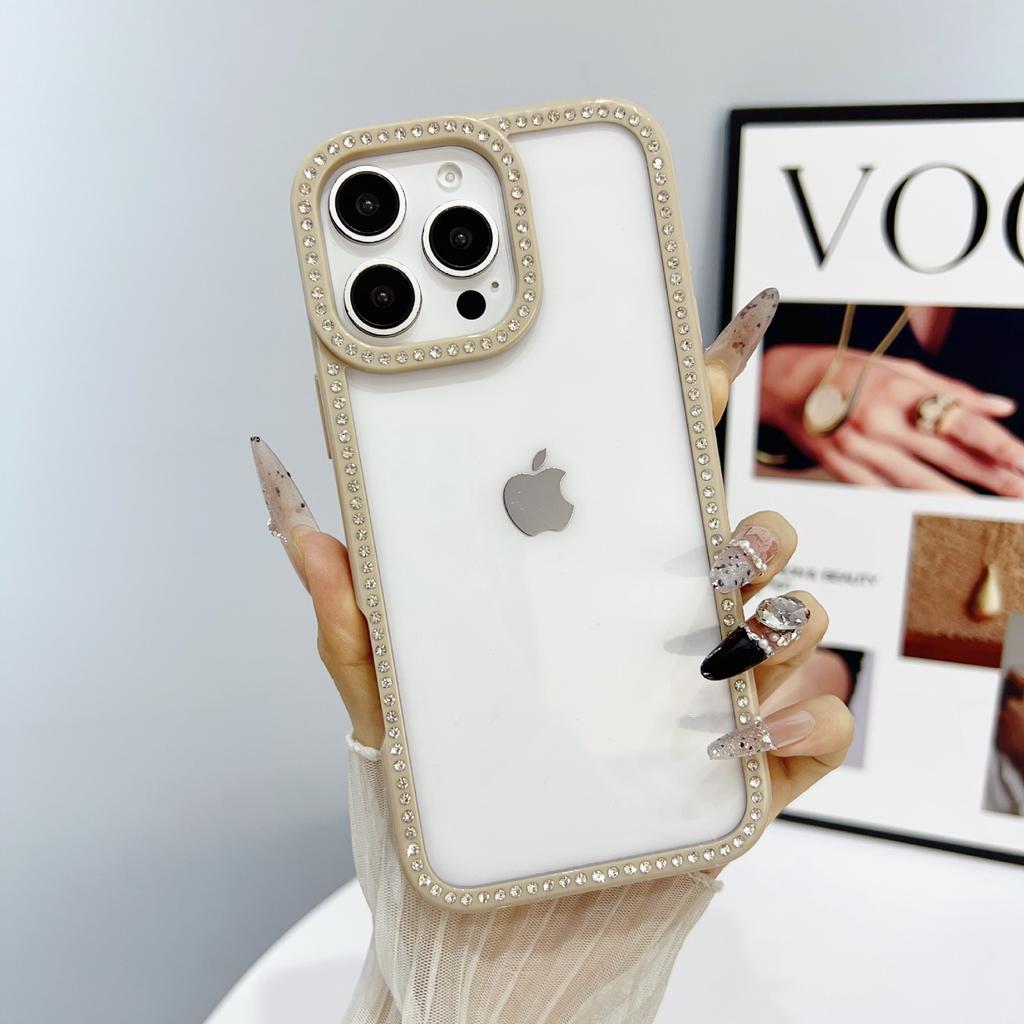 Flash drill edge drill mobile phone case is suitable for Apple 17PROMAX trendy personality 14/13 girl style 11/15 explosive case