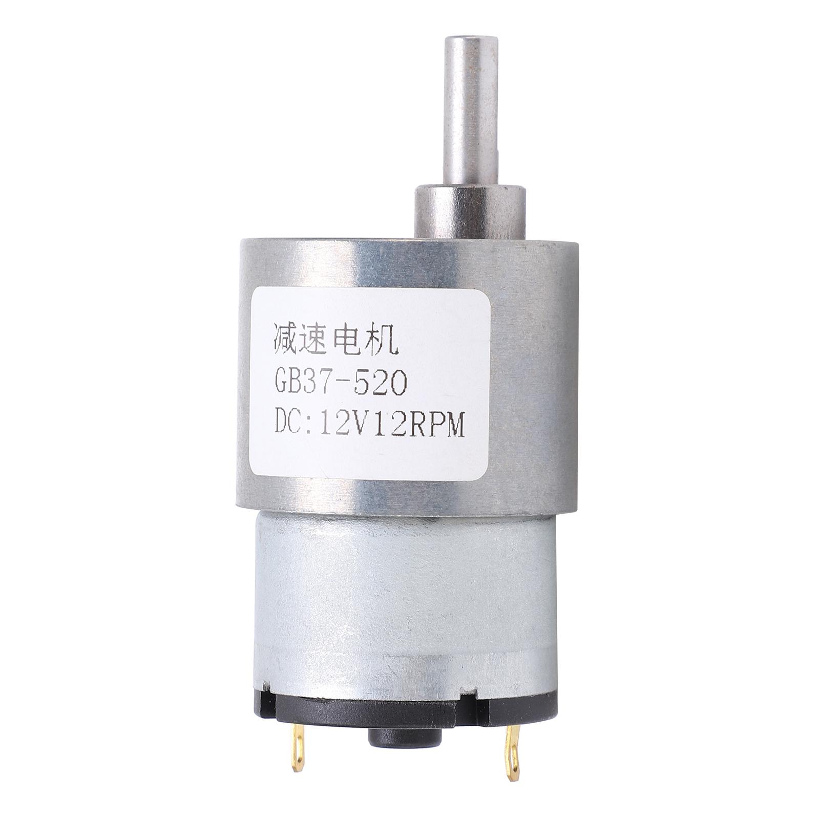 

DC Motor 12V 12RPM Reducer Shaft SelfLocking Geared Motor for Window Door Openers