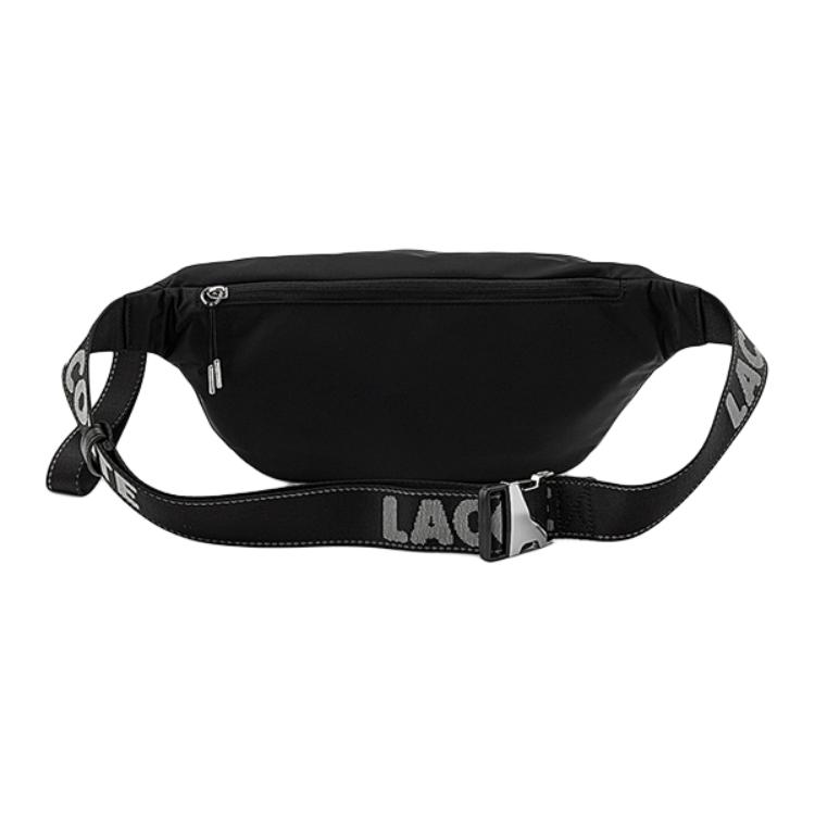 Lacoste Fashion Trend Lightweight Canvas Waist Bag Unisex Waist Bag Black NU3824SG-279
