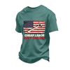 Men's Loose Fit Casual Short Sleeve T-Shirt Labor Day Graphic Print Crew Neck Cotton Blend Top for Everyday Wear