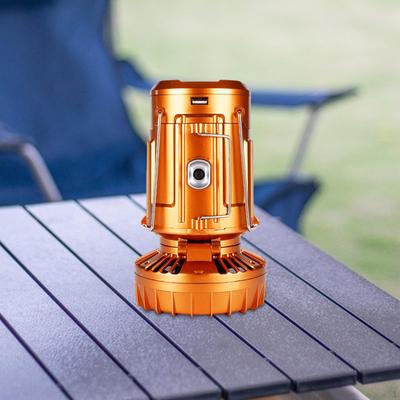 Camping Lantern with Fan Multifunctional Gear Solar Light Electric