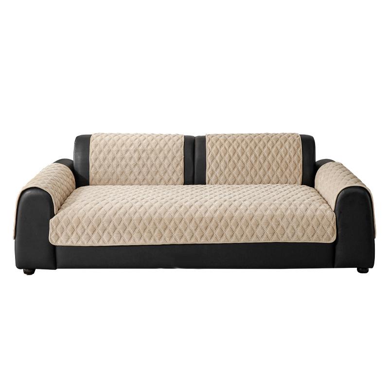 Hochwertiges rutschfestes Plüsch-Sofakissen für Ledersofas - Perfekt für Herbst und Winter