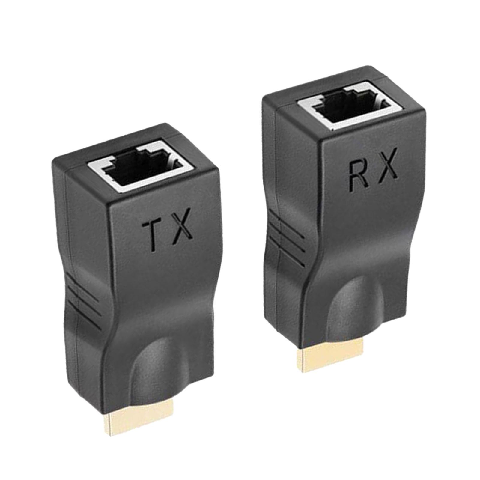 

2 шт. Удлинитель интерфейса HD Multimedia на RJ45, дальность передачи 98 футов, портативный HD Multimedia