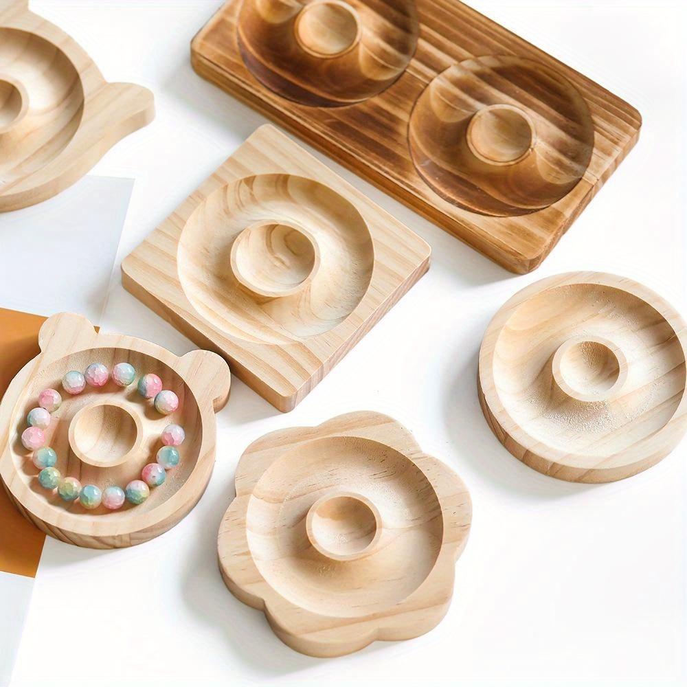 Tre Perlebrett Egnet Armbånd Displaystativ for Smykkefremstilling Halskjeder Håndverk Brett