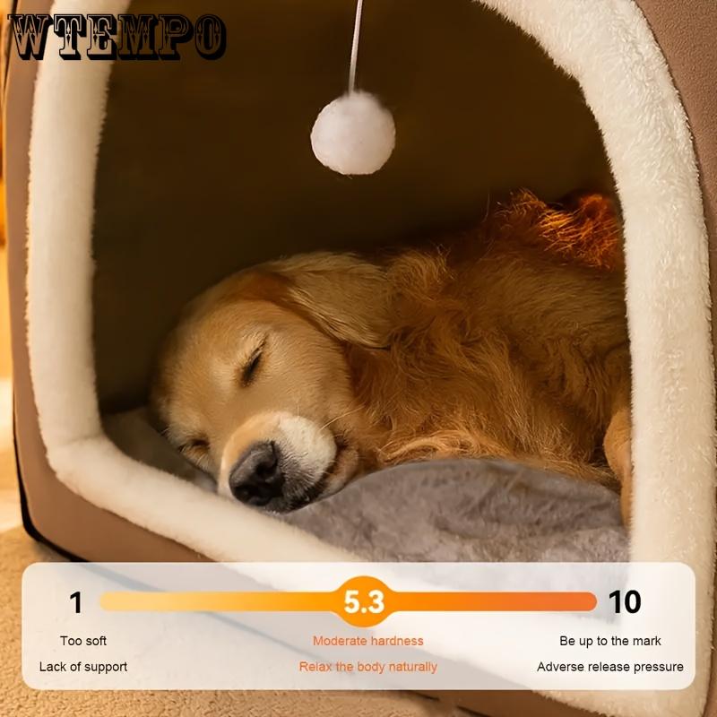 Haustiersofa für Ganzjahreskomfort - Cartoon-Design Waschbares Hundebett - Polyester, Rutschfester Boden, für extra kleine bis große Hunde, Nicht montiert