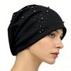 Breathable Skull Cap Slouch Stretchy Pullvoer Hat for Everyday Fashion and Muslims Women Daily Wear Comfortable Headwear