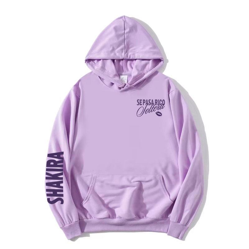 Soltera Hoodie Singer Shakira Graphic Fashion Sweatshirts Long Sleeve Casual Female Pullovers Hooded Women Men Hoody Streetwear
