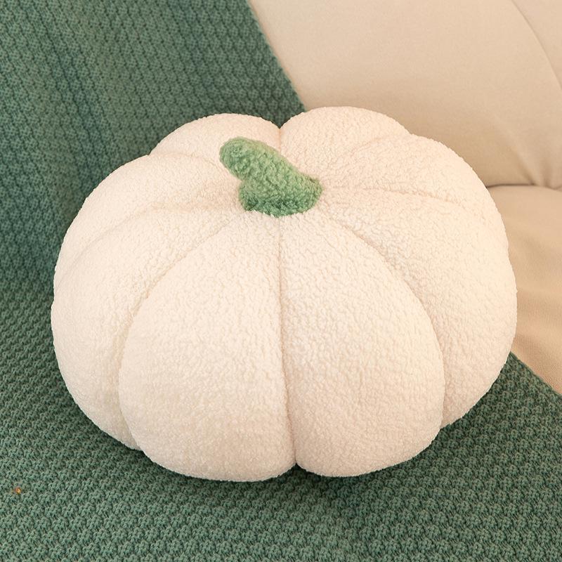 Knitted Plush Pumpkin Pillow for Living Room & Office