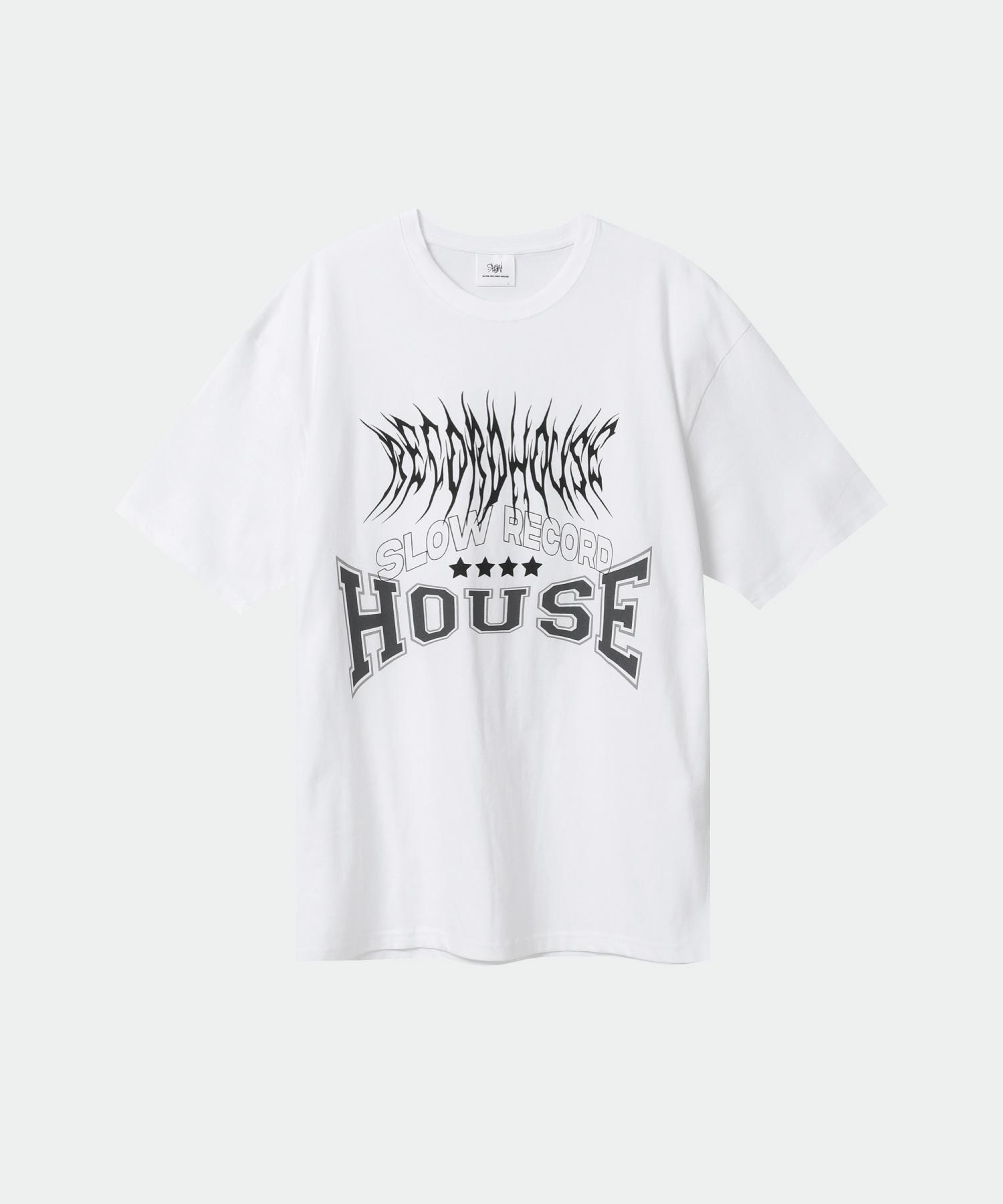 Slow Record House Lightning T-Shirt_White White/M