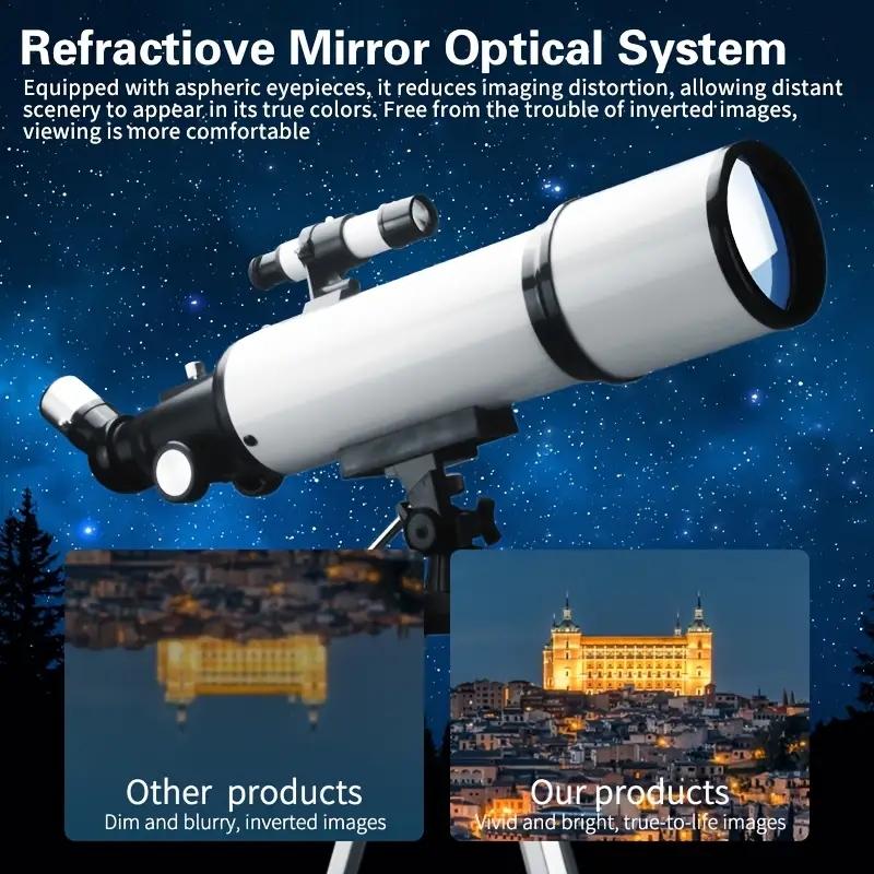 60080 HD Astronomical Telescope Long Range 80MM Objective Bak4 Prism for Lunar Observation Stargazing and Bird Watching