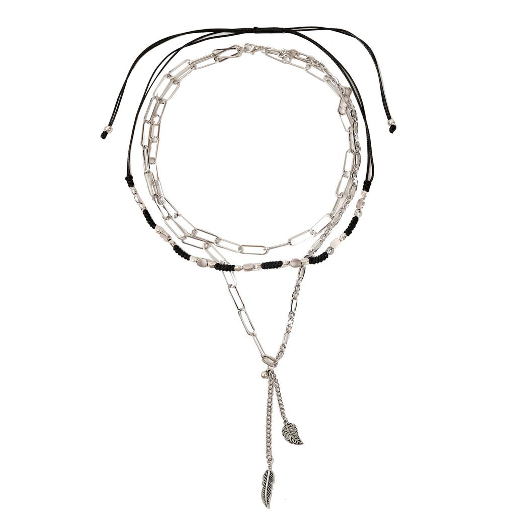 Necklace for Women Jewelry Ins Double Layer Heart Vintage Necklace Female Necklace Chain Beautiful Elegant Necklace for Her