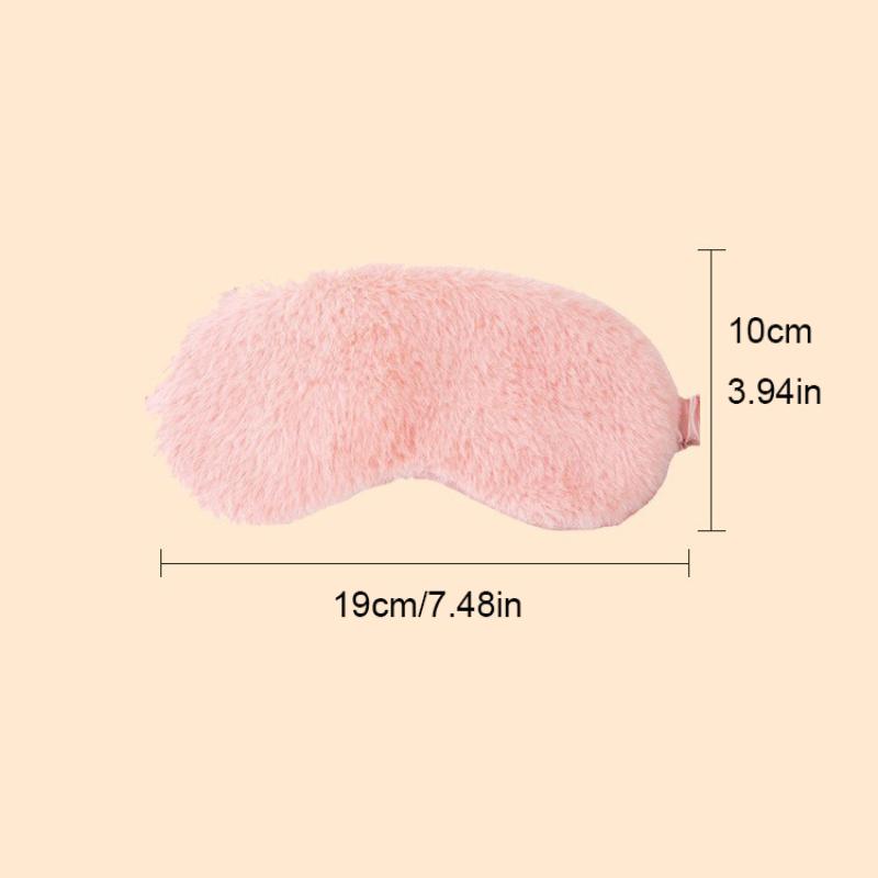 Sleeping Mask Sleeping Blindfold Soft Plush Eye Masks Cute Eye Cover Band Shade Rest Eyepatch Nap Health Eye Cover