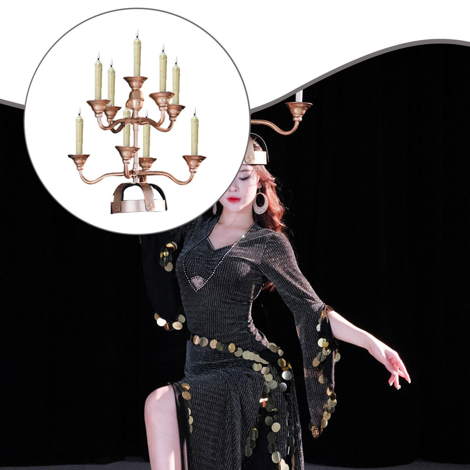 

Belly Dance Candle Holder Accessory Detachable Lightweight Performance Prop Elegant Easy to Drip Candle