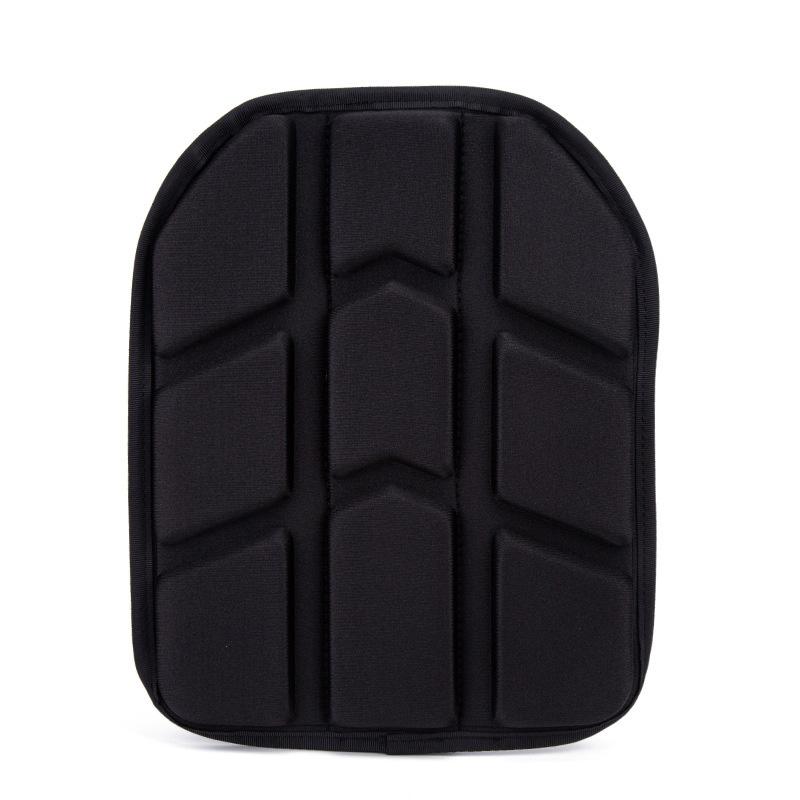 Rembourrage de Gilet Avant et Arrière Coussinets Absorbant les Chocs en EVA Maille Respirante Inserts Anti-Frottement pour Gilet de Chasse noir