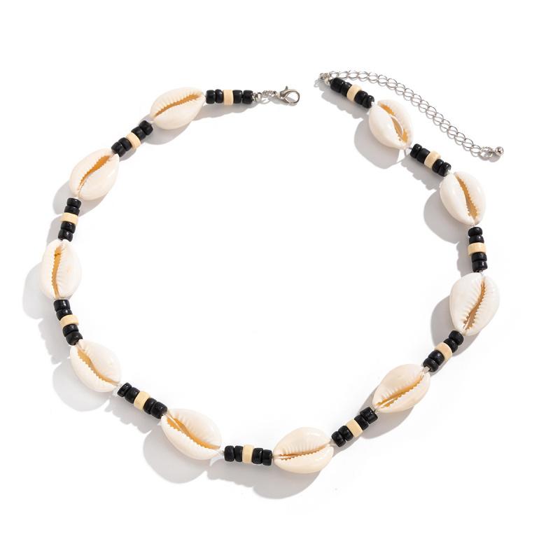 2025 New European and American Summer Beach Shell Handmade Necklace Versatile Fashion Minimalist Style Collar