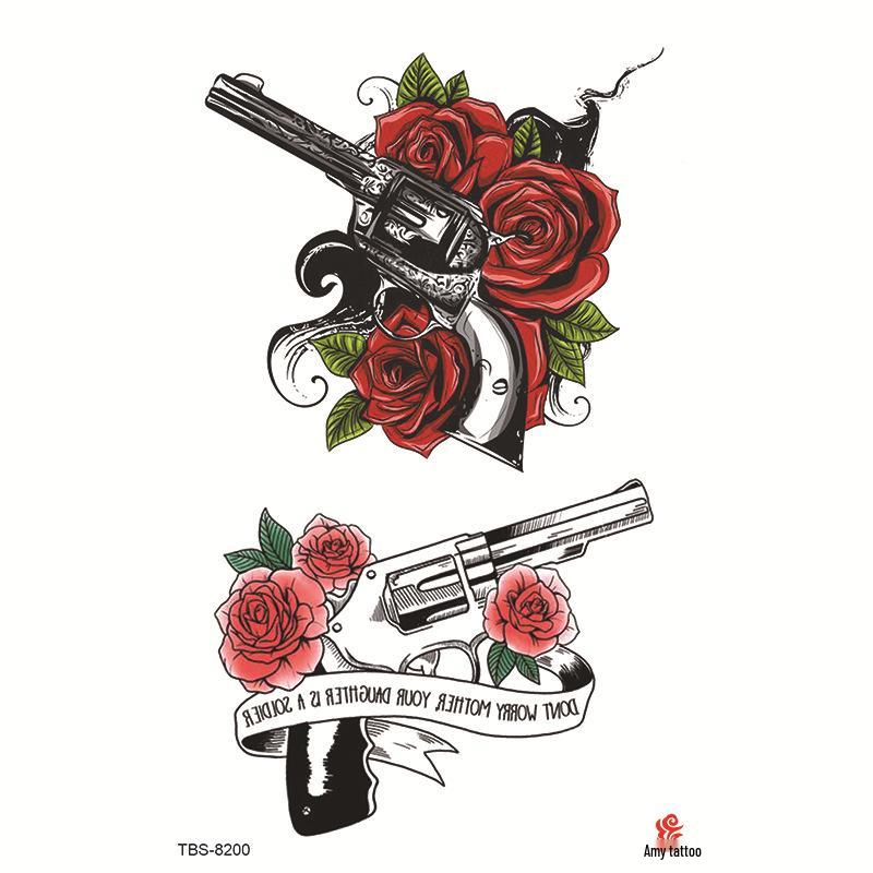 Wasserdichtes Ganzarm Totemsymbol Tattoo Aufkleber Set