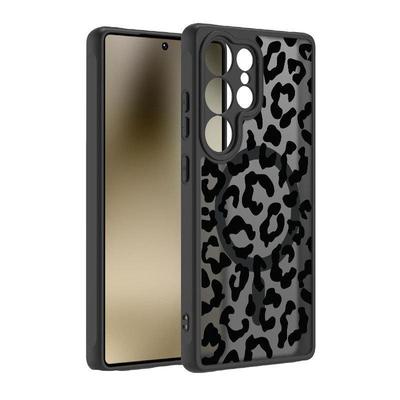 Samsung S25ULTRA Leopardenmuster Magnetische Sturzsichere Handyhülle