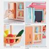 Gift ABS Plastic Simulation Kids Kitchen Toys Kitchen Educational Toy Spray Water Dinnerware Pretend Play Kitchen Cooking Table Set Playing New