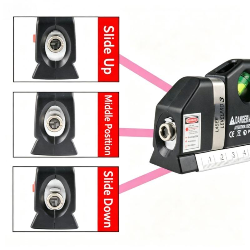 Multipurpose Infrared Level Multifunction Level Metric Ruler Straight Horizon Vertical Tape