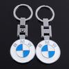 KJVF7 Metal Car Emblem Key Keyring White Key Chain For BMW Series X1 X3 X4 X6 E90 E91 I3 I4 F30 F48 F30 F10 E30 E34 F02 Accessories