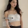 Traceless fixed integrated cup underwear women's thin shoulder straps invisible gathering anti-sagging breathable no steel ring tube top bra