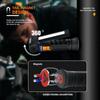 COB LED Work Light Dimmable Rechargeable LED Flashlight Inspection Lamp With Magnetic Hook Power Bank Built In Battery Torch